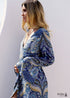 Vestido largo bohemio folk con estampado floral Ada